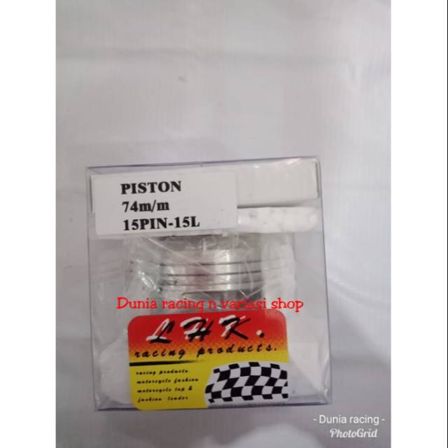 Piston LHK 74 pin 15 Asli dan original LHK racing