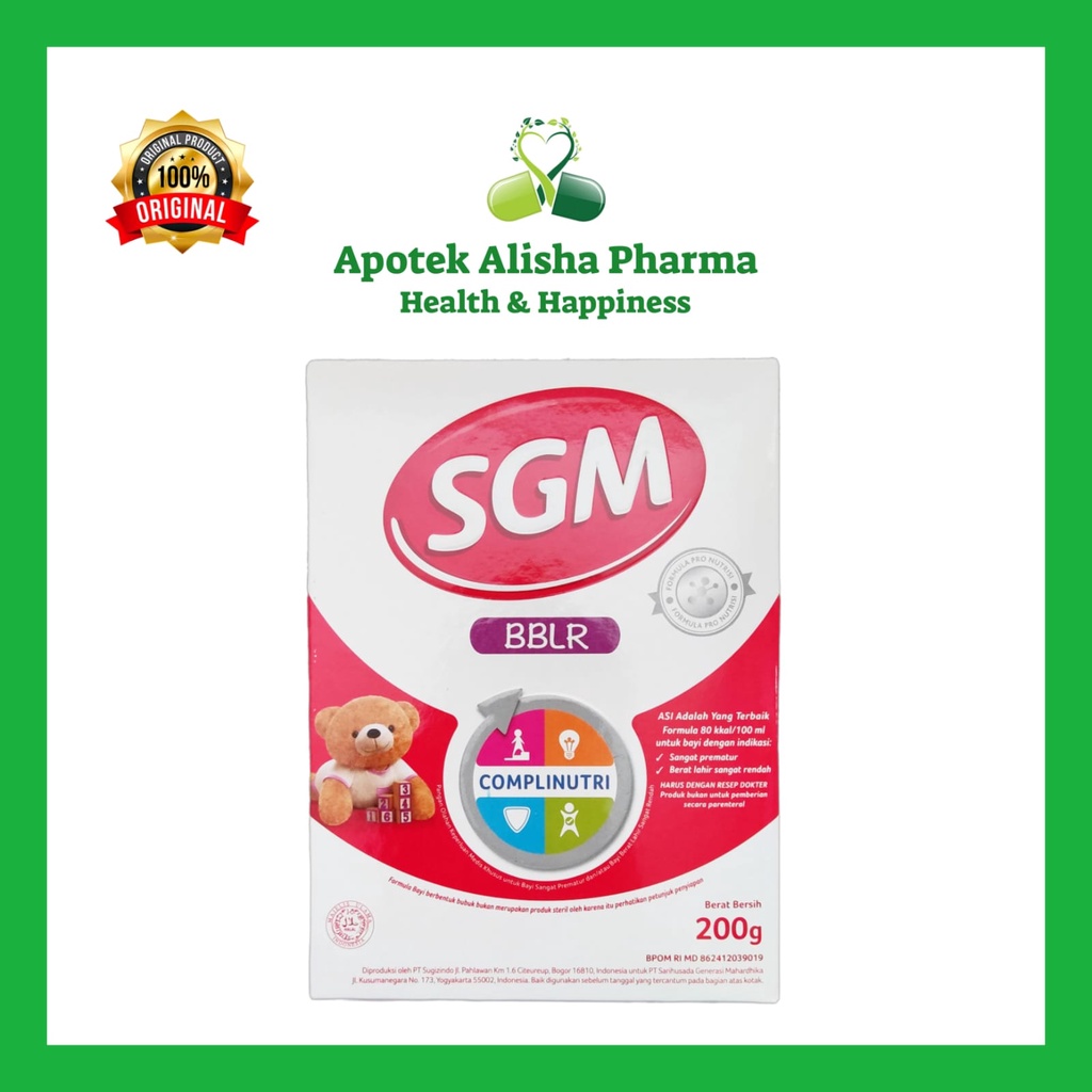 SGM BBLR Bayi 0-12bulan (Box 200/400gr) - SGM Premature Susu Formula Bayi Lahir Prematur / Berat Badan Lahir Rendah / Menaikan Berat Badan