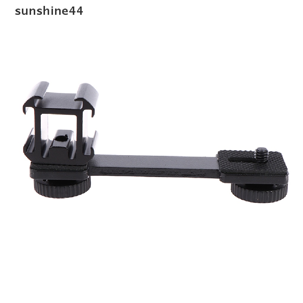 Sunshine 3 In 1 Bracket Adapter Extension Triple Hot Shoe Mount Stand Holder Microphone