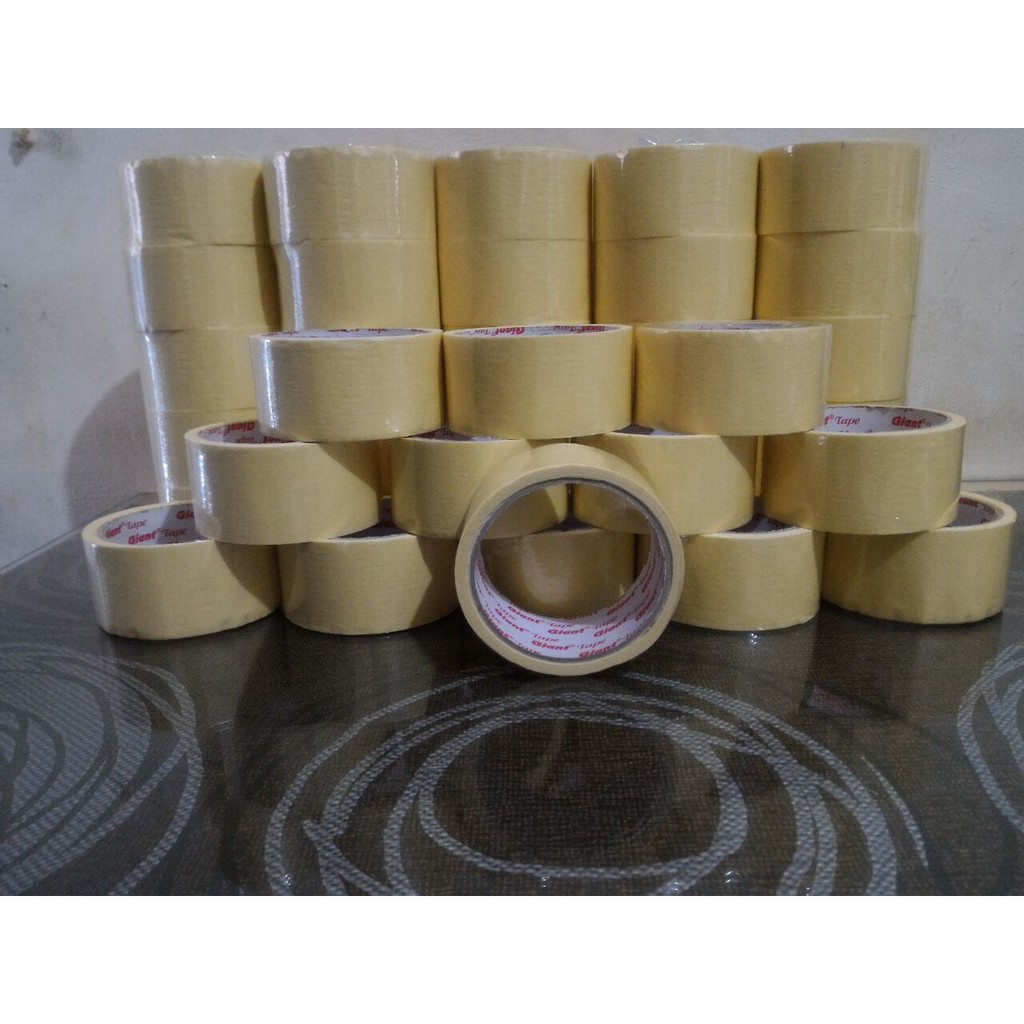 

Terlaris MASKING TAPE 48 MM LAKBAN KERTAS 2 INCH GIANT TAPE