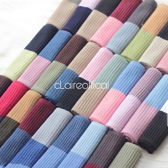 Bandana Rajut 2 Warna / Ciput / Fashion Muslim / Bandana