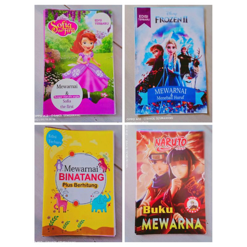 

(ISI 8 PCS) Buku Mewarnai Anak PAUD TK Belajar MEWARNAI