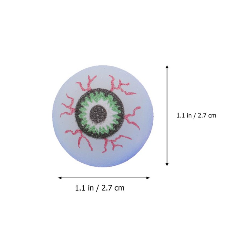 12 Pak Bola Mata Bahan Plastik Ukuran 1.1 Inch Untuk Dekorasi Pesta Halloween