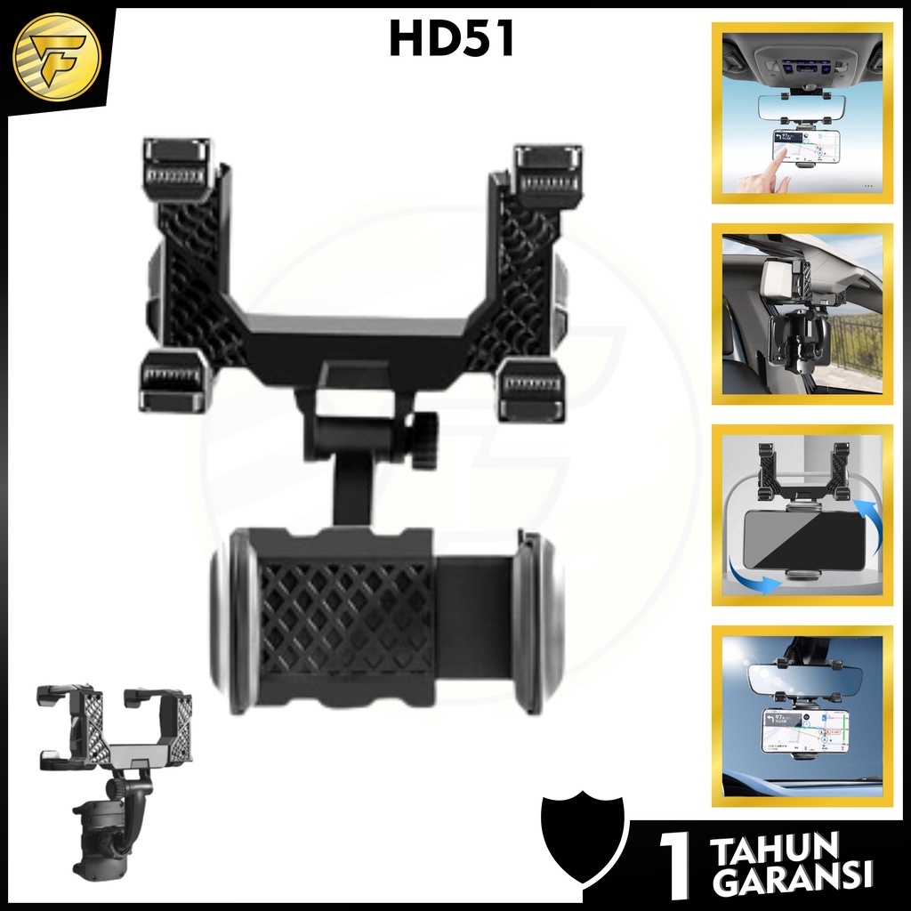 HD51 CAR Holder Car mount kaca spion mobil dudukan penyangga HP