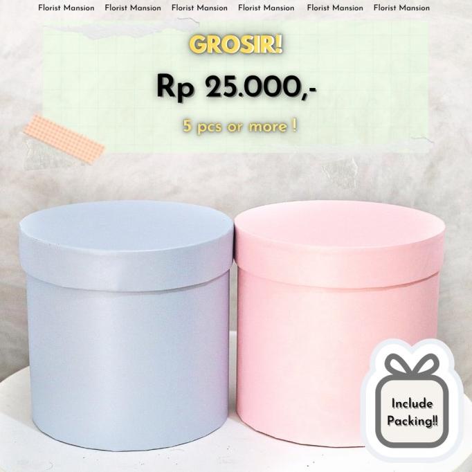

[COD] Round Box 15cm / Bloom Box / Box Bulat [COD]