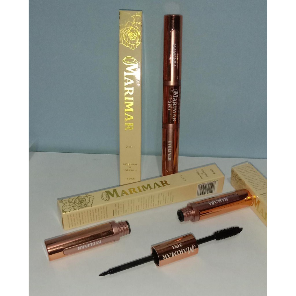 MARIMAR MASCARA / MASKARA EYEBROW 2 IN 1 4GR PELENTIK BULU MATA HITAM