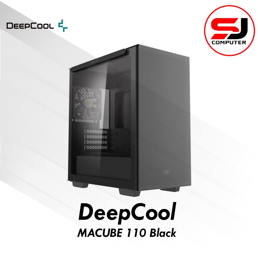 DEEPCOOL MACUBE 110 Black Tempered Glass Micro ATX Mid Tower PC Case