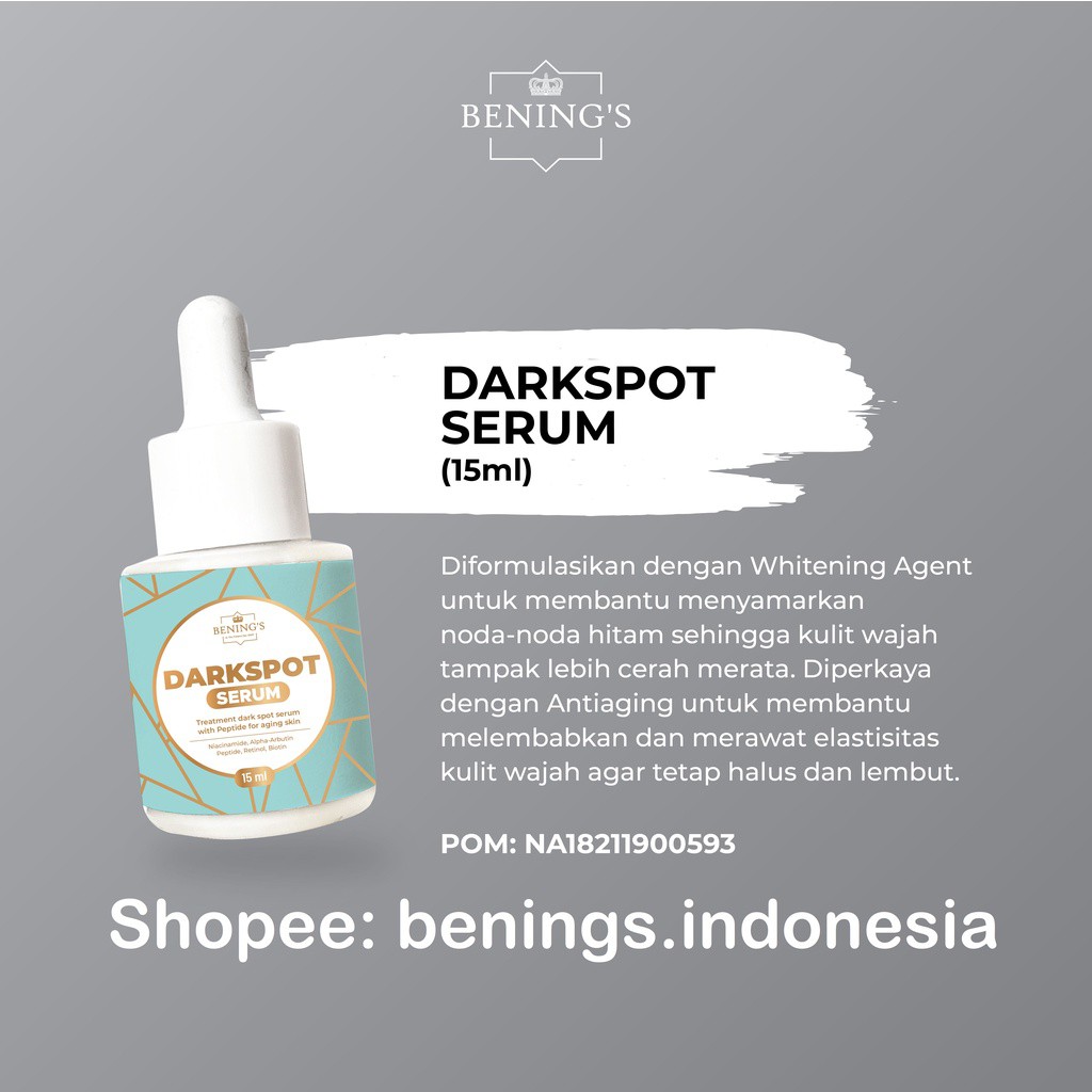 Darkspot Serum Benings Skincare by Dr Oky (Benings Clinic) Serum Anti Flek Hitam