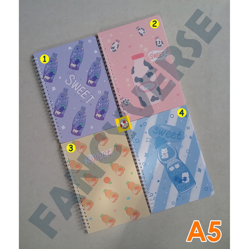 

Notebook Spiral A5 Sweet XQ-PT22706 / Agenda Diary Notes Buku Catatan