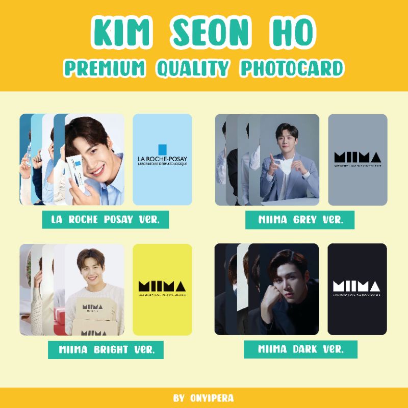 PREMIUM QUALITY Photocard set Kim Seon Ho // PC Kim Seonho La Roche Posay LRP Miima Mask