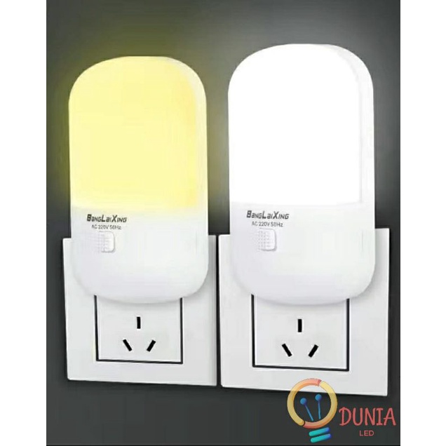 Lampu Tidur Lampu Malam / Led Night Light / Lampu Mini Hemat Energi 2 Warna