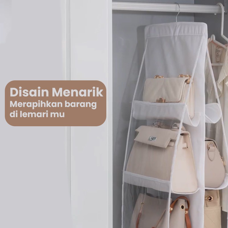 JBI-0179 Rak Gantung Penyimpanan Tas Sepatu - Gantungan Tas - Bag Storage