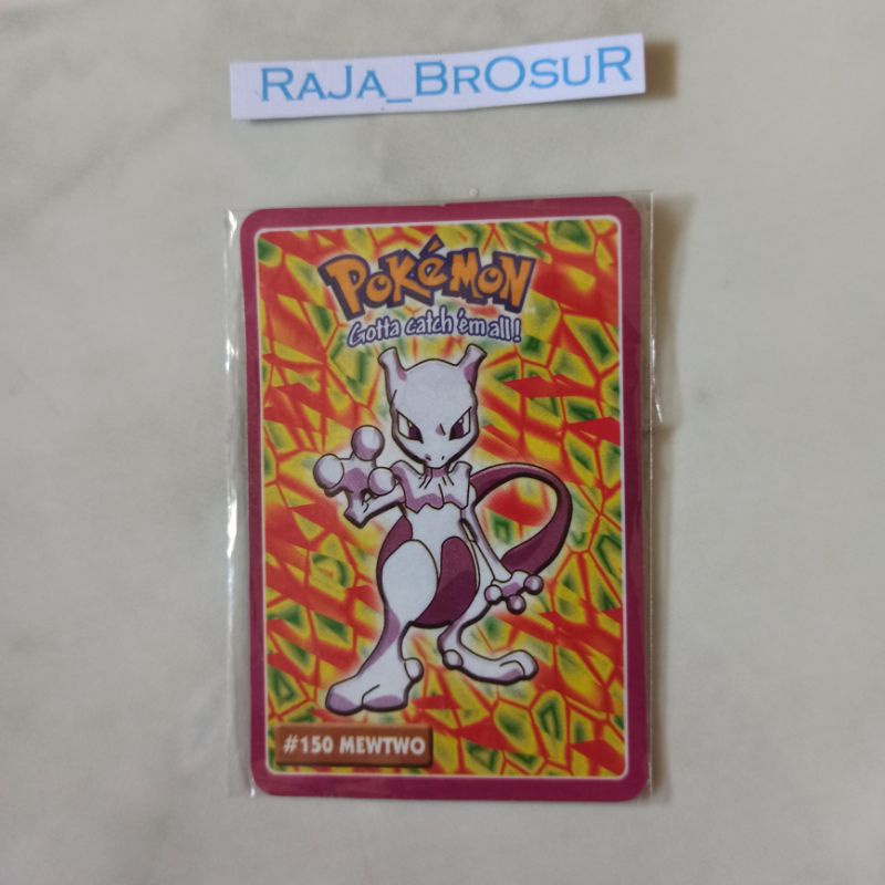 Kartu Stiker Mainan Jadul Langka Pokemon Indigo League-Kanto Region Gen1 Hadiah Cup Cup Pop CuCu Pop