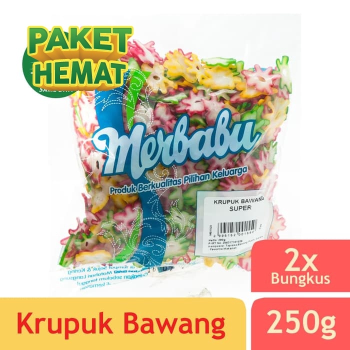 

NEW Merbabu Krupuk Bawang Super 250g x 2Pcs (Bisa Same Day Delivery)