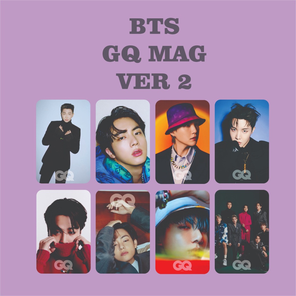 BTS GQ MAG PHOTOCARD