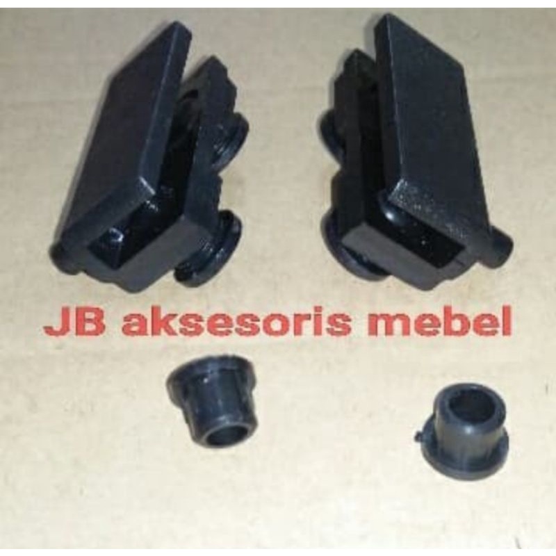 Engsel jepit kaca 5 mm Plastik / Engsel Pivot kaca T-86 Plastik