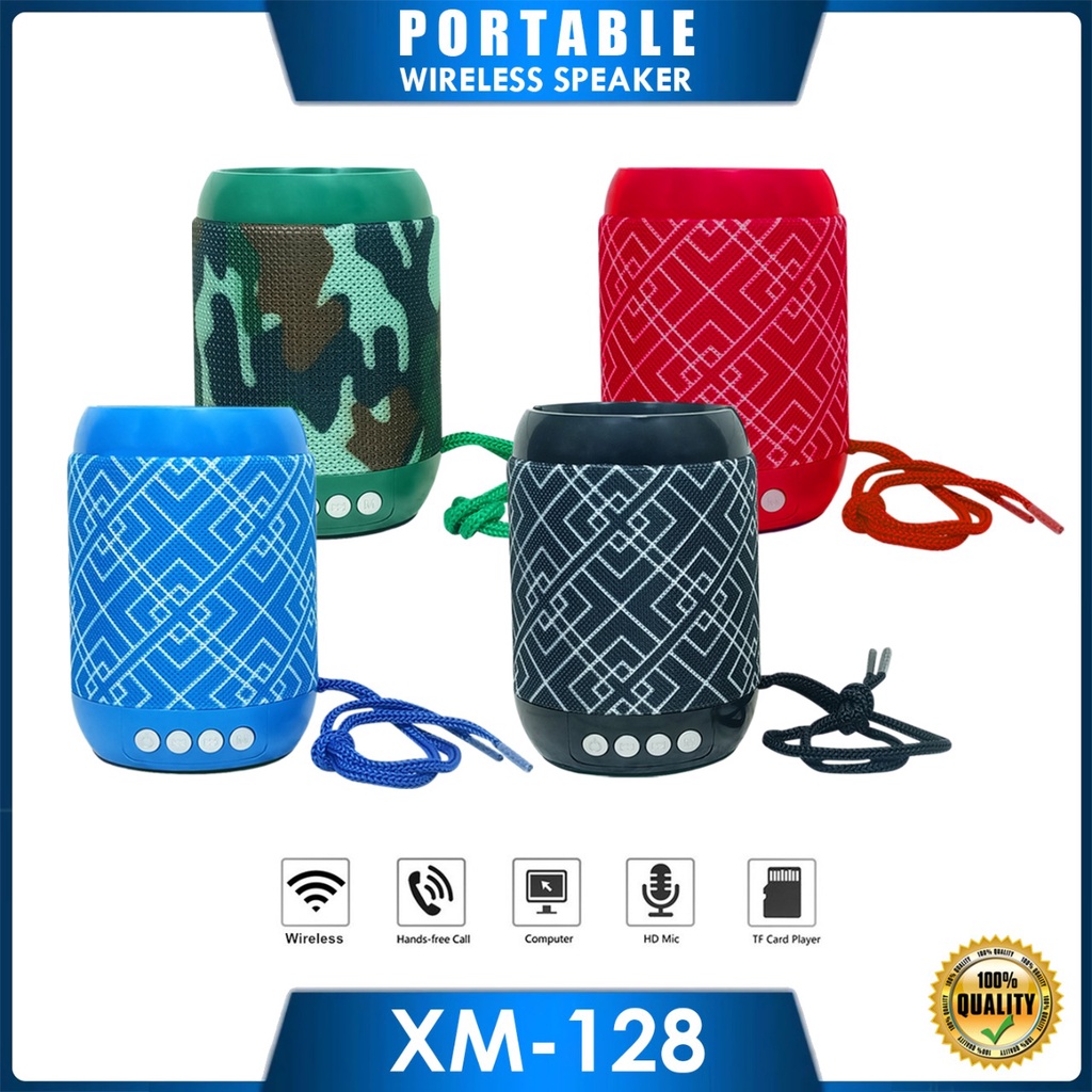 ERRLY XM-128 Portable Bluetooth Speaker Wireless + Phone Stand HP XM128 ( 2 in 1 )