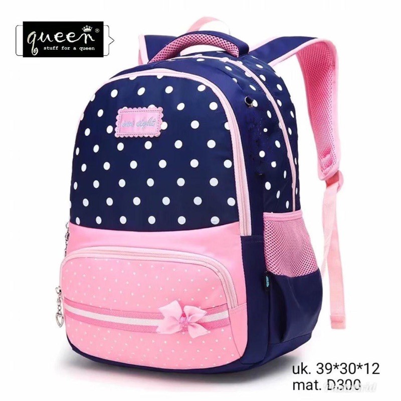 TAS RANSEL SEKOLAH ANAK POLKA PITA / TAS RANSEL SEKOLAH PEREMPUAN LAKI-LAKI