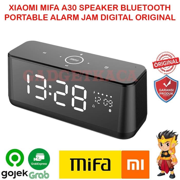 Speaker Bluetooth Portable Xiaomi Mifa A30 Jam Alarm Digital Original