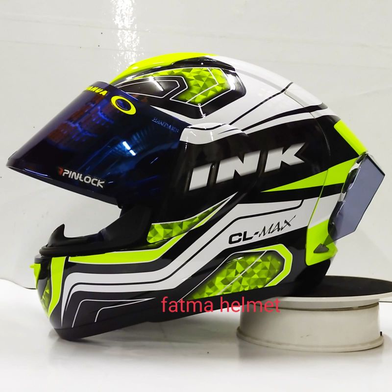 HELM INK CL-MAX PAKET GANTENG VISOR IRIDIUM (include visor ori)-#5 yellow