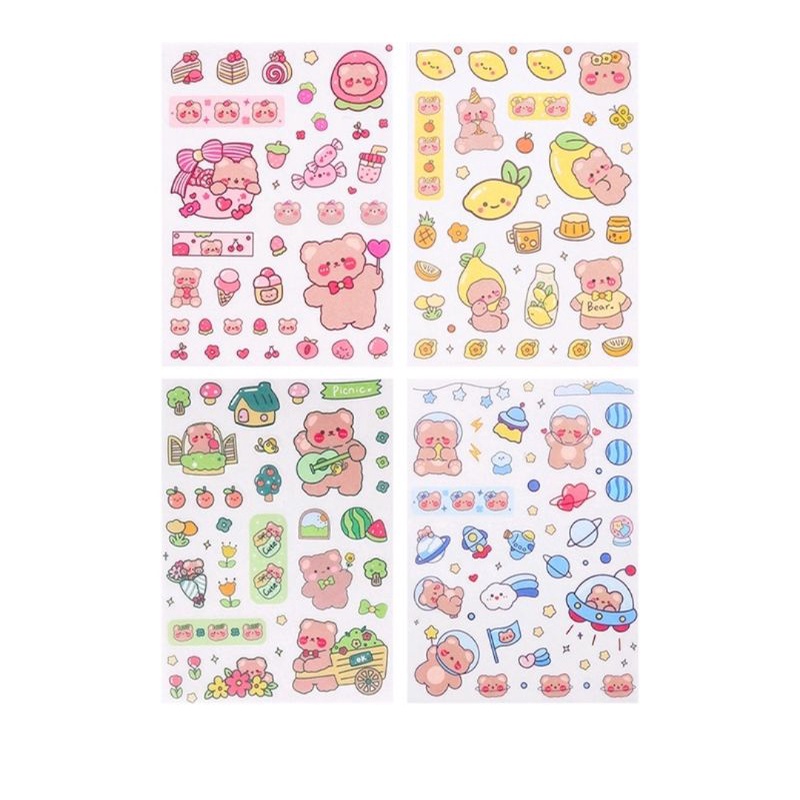 

Kpop sticker kartun washi jepang stiker cute