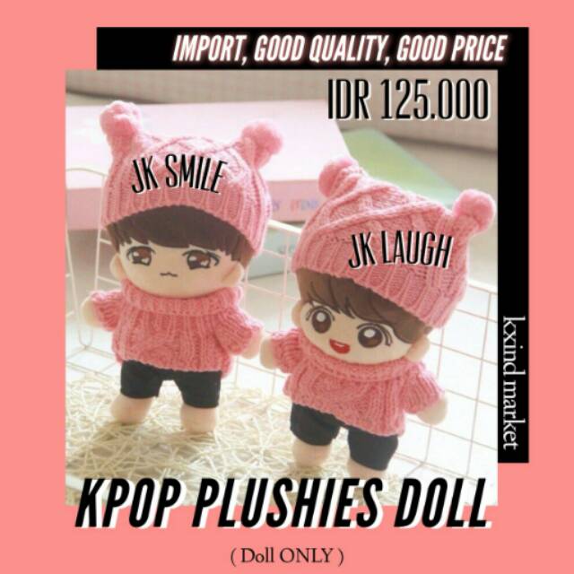 Plush Doll BTS / Boneka BTS / Boneka KPOP / Plushy Doll / BTS DOLL / Jungkook doll / Taehyung doll