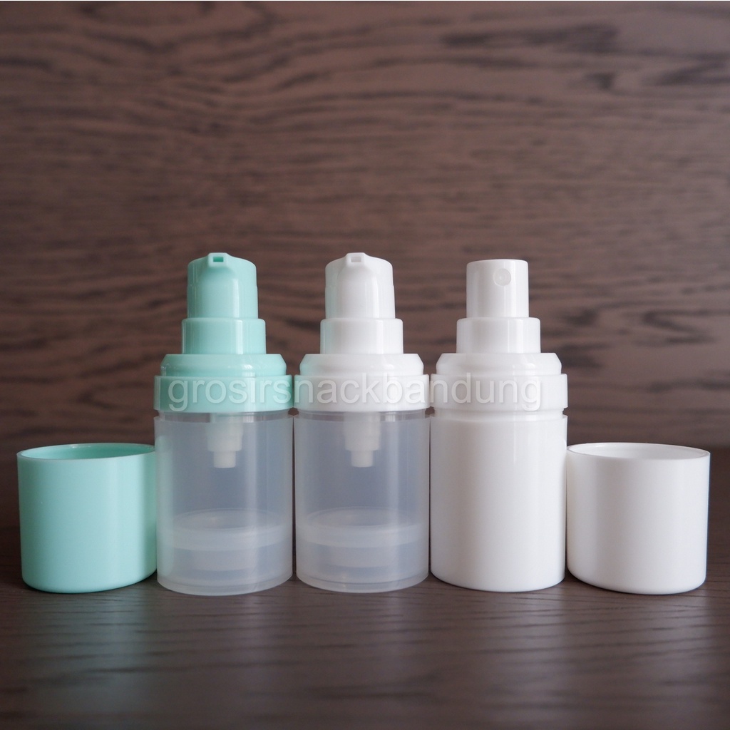 Botol Airless Spray 15ml Botol Serum Airless Pump Kosmetik Skin Care 15ml