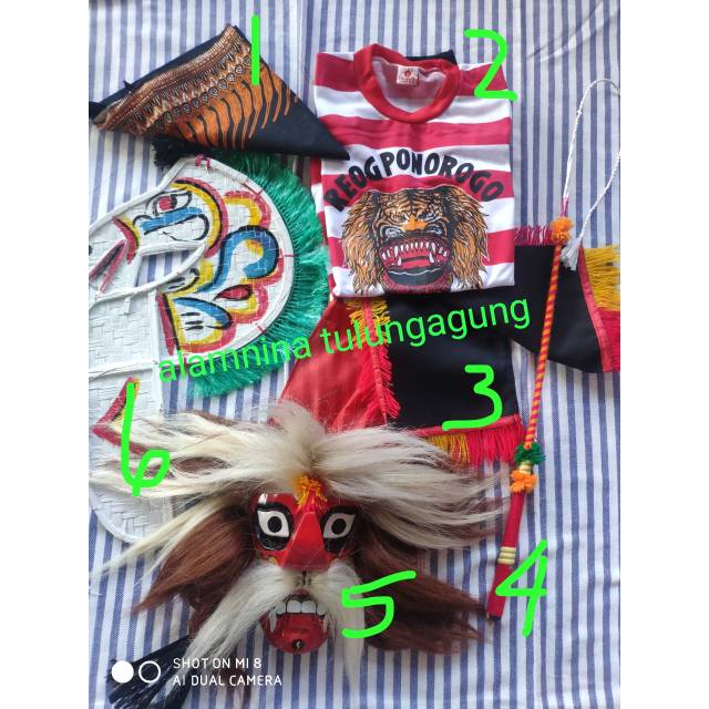 Kuda lumping kaos reog bujang gaming udeng paket komplit