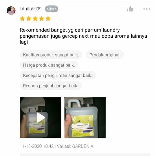 Parfum Laundry Aroma Jasmine Bibit Parfum Import Wangi &amp; Tahan Lama Kemasan 500 ml | Bisa Cod | Terlaris