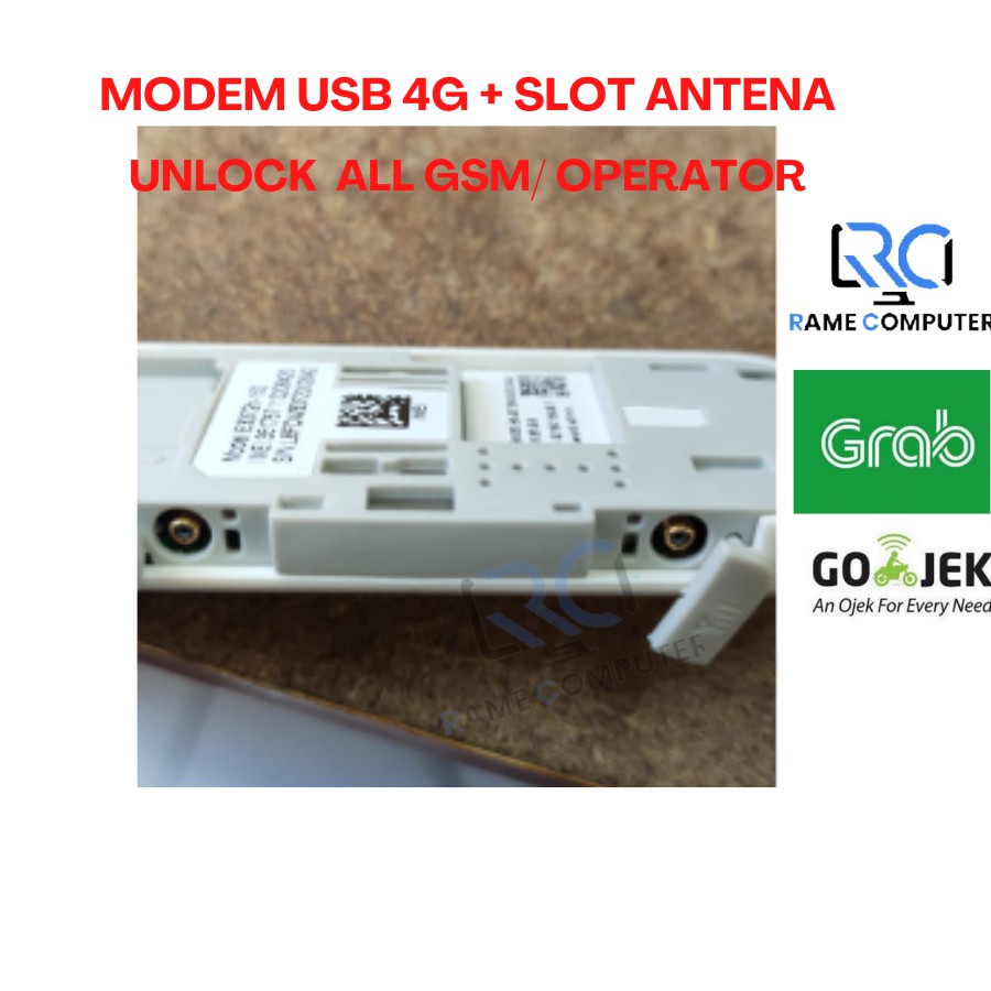 MODEM USB 4G AIRTEL Modem E3372h - 153 SUPPORT ALL GSM DAN ROUTER TP-LINK + DUAL SLOT ANTENA Hilink