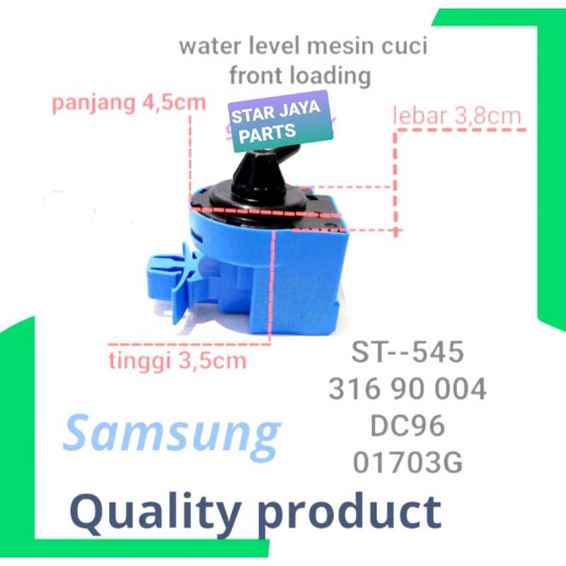 Water Level Mesin Cuci Samsung Front Loading DC96-01703G