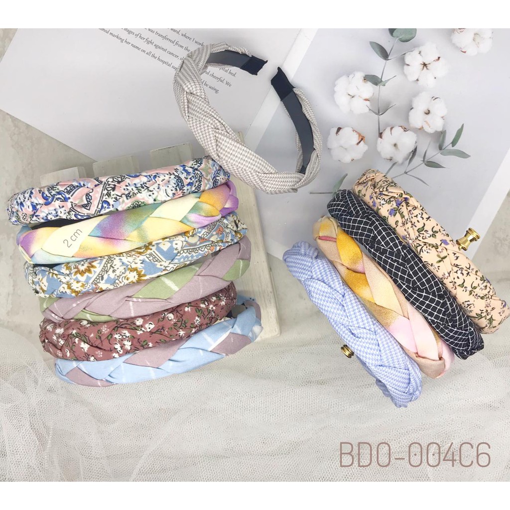 Bando Kepang Korea Bahan Satin / Satin Twist Headband