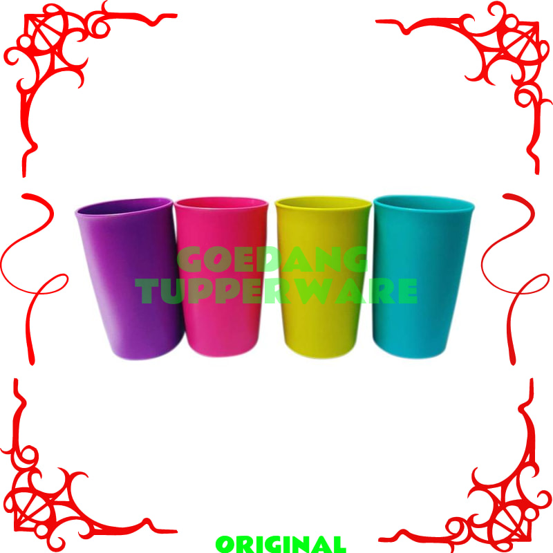 Gelas Tupperware Original-Tempat Minum Tumbler 4pc-Tumbler Warna