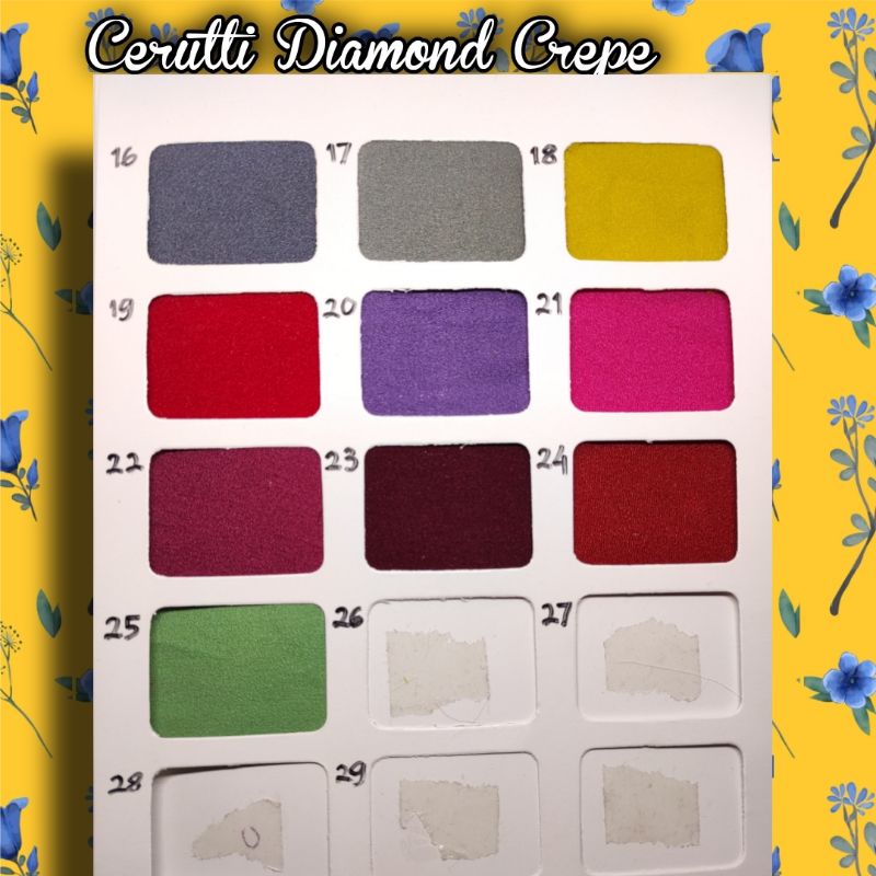 Kain cerutti ceruti diamond crepe Georgette 0,5 meteran bagus