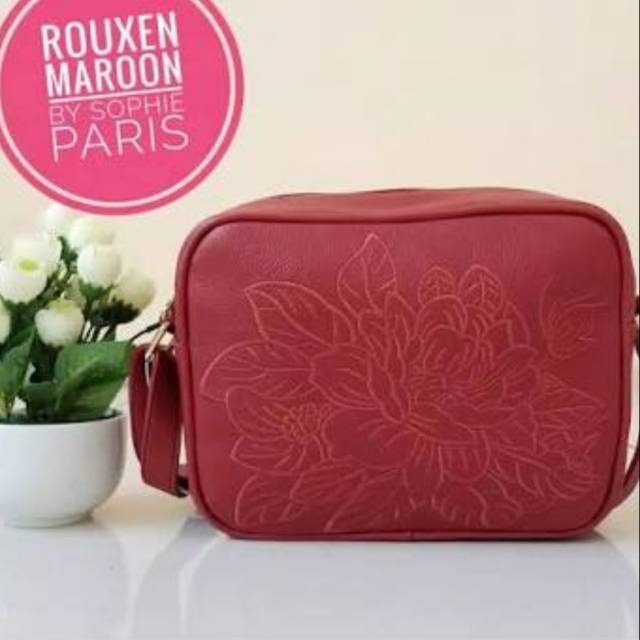 SOPHIE MARTINE Rouxen Maroon Bag