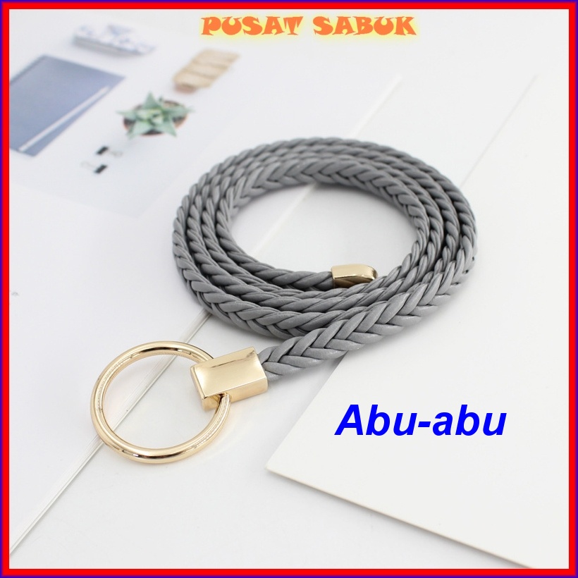 Gesper Tali Ikat Pinggang Kepang Kecil Wanita Sabuk Cewek Belt Fashion Korea Gasper Women Mini Murah