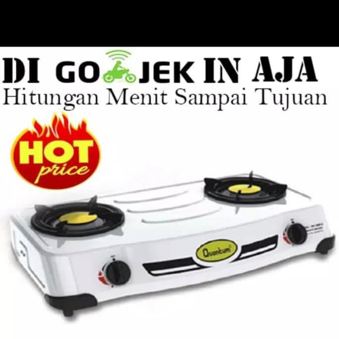 Quantum Qgc-201Dmpc. Kompor Gas 2 Tungku. Burner Kuningan. Baru Sajidin73