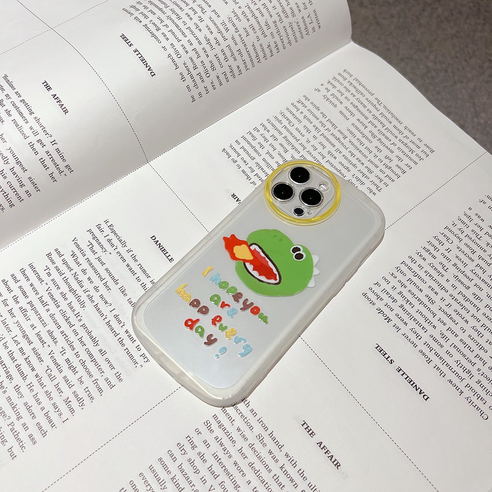 Case Pelindung Motif Dinosaurus Bahan TPU Untuk iPhone 11 13pro 13prm 12 7Plus xs 8Plus XR 7 8 XR 11pro xs Max 12Pro Max