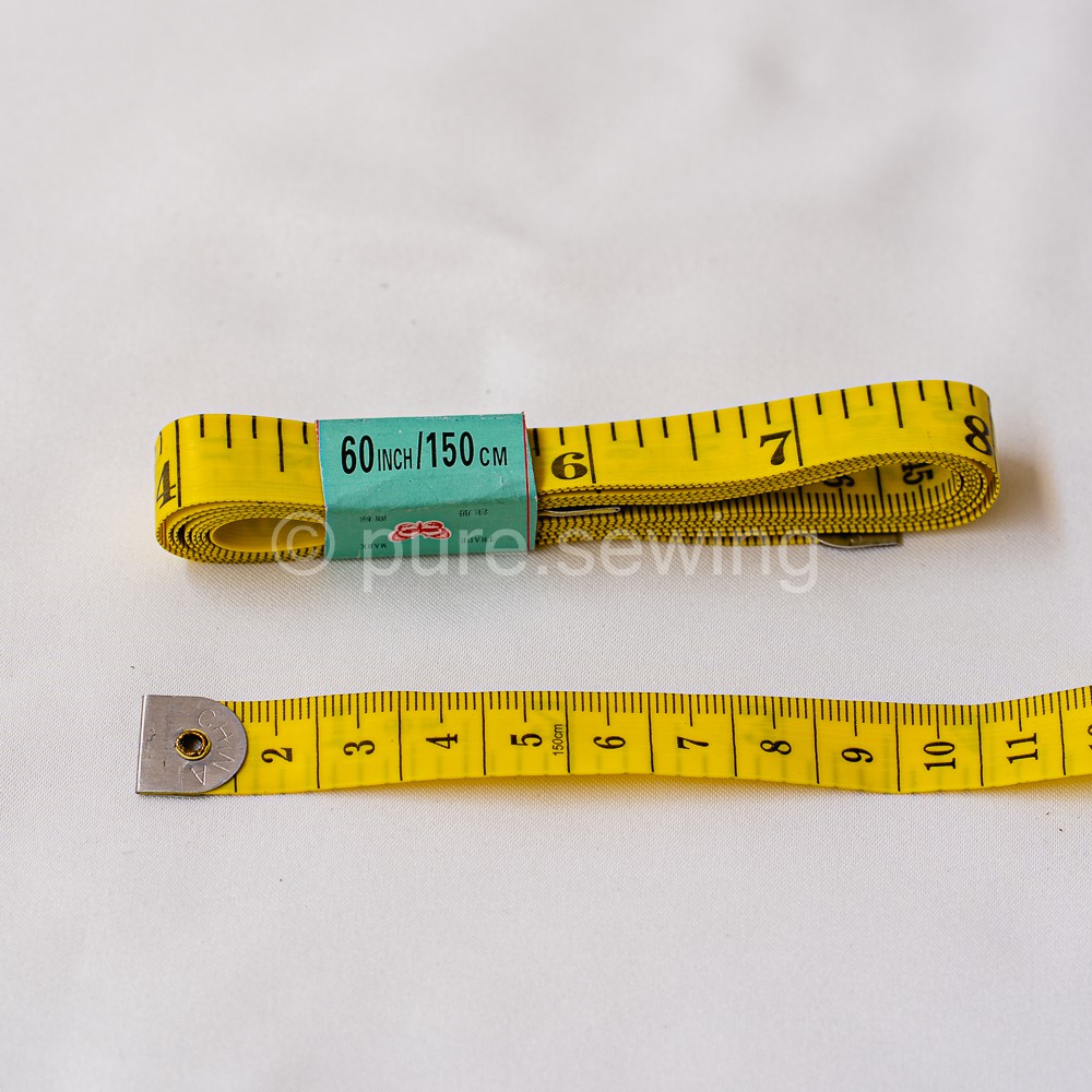 Meteran jahit/Alat pengukur meteran badan/pakaian 150 cm/60 inch-Kuning Kecil