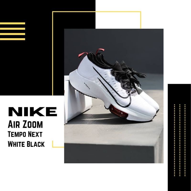 Sepatu Sneakers Nike Air Zoom Tempo Next White/Black/Red