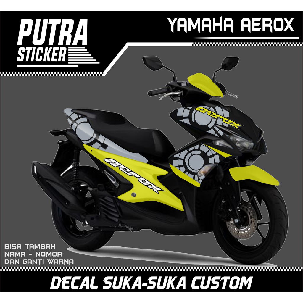 Sticker Aerox 155 Full Body, Decal Sticker Aerox 155