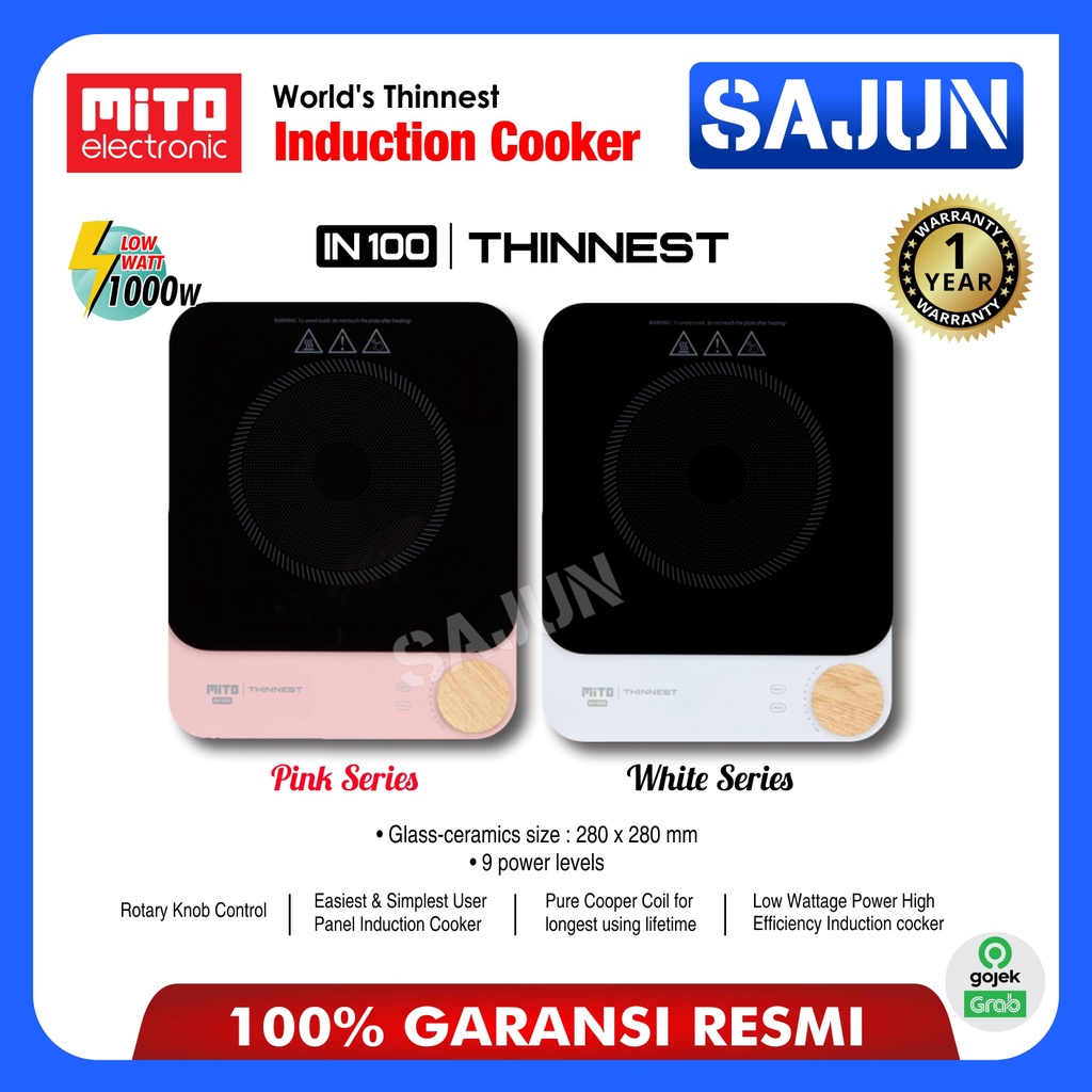 Mito Induction Cooker IN-100 Kompor Induksi IN100 Tertipis