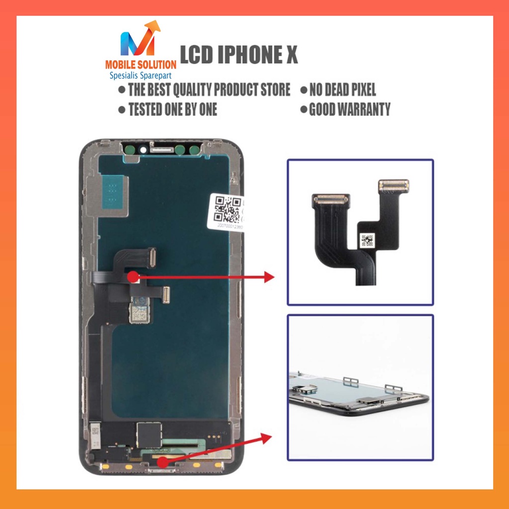 GROSIR LCD TOUCHSCREEN FULLSET IP X OLED ORIGINAL SUPER 100% GARANSI 1 BULAN + PACKING BUBBLE