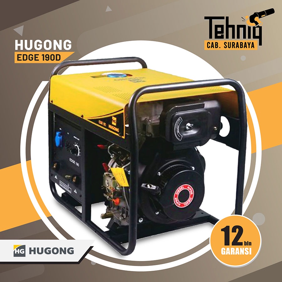 MESIN LAS GENSET WELDING GENERATOR HUGONG EDGE 190D (Diesel)