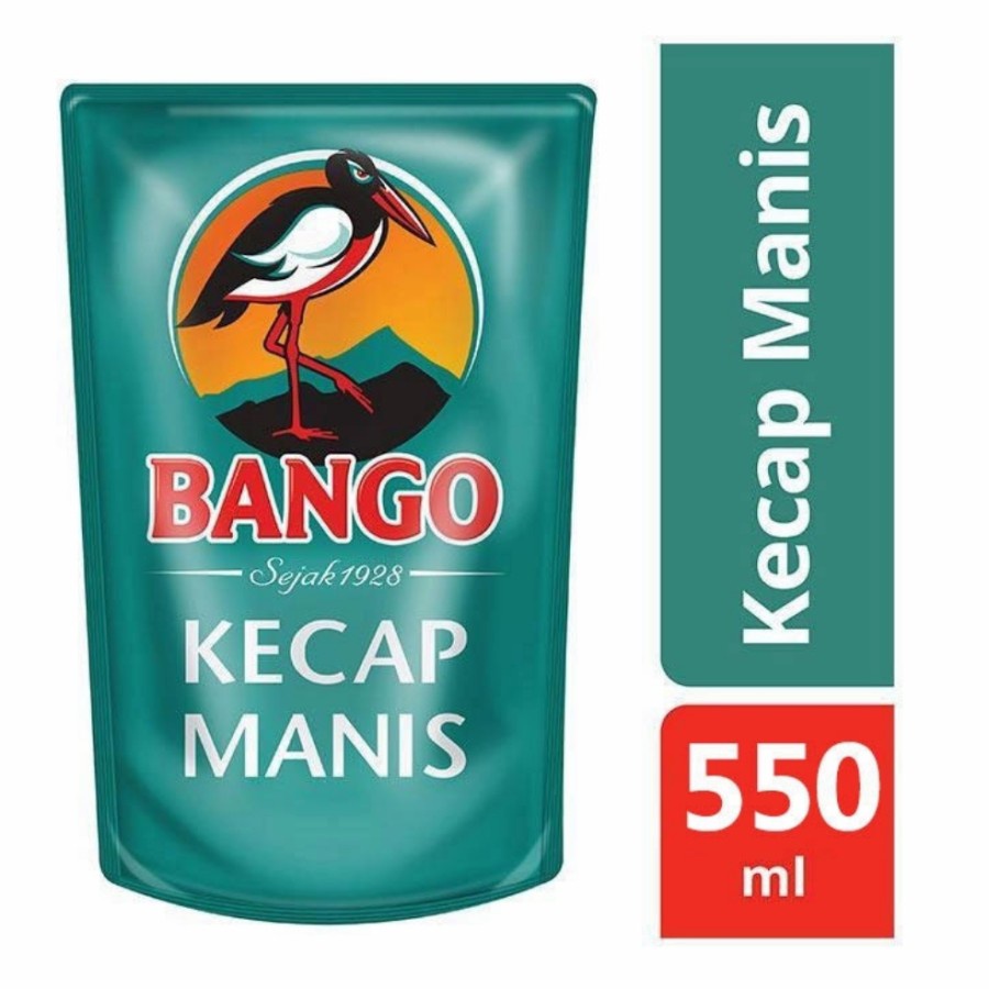 

Kecap Manis Bango 550 ml reffil Kecap manis dari kedelai hitam pilihan