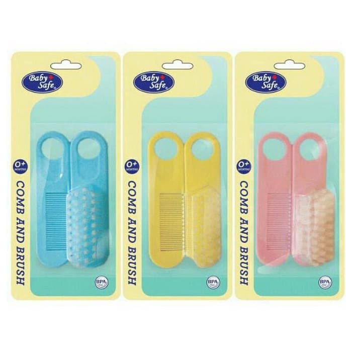 Sisir Bayi Baby Safe Comb and Brush Set BD195