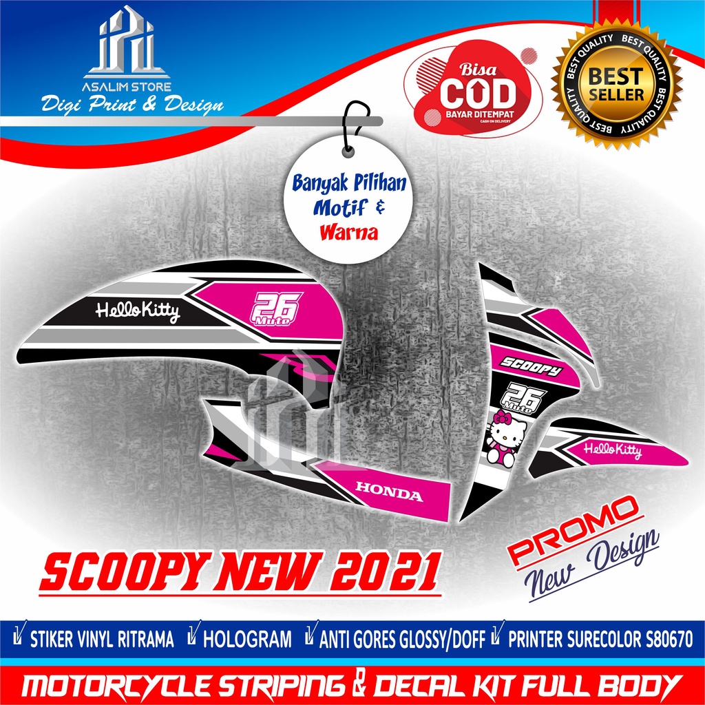 Striping Scoopy new 2021 Stiker Scoopy new 2021 Setriping Scoopy new 2021 Sticker Striping hologram 