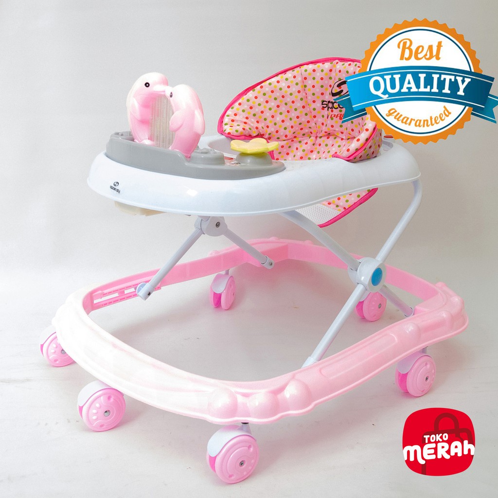 Baby Walker Spacebaby Roda Dorongan Apolo Bayi Belajar Jalan Bayi