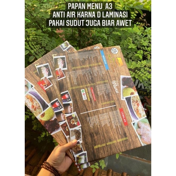 

papan menu restoran