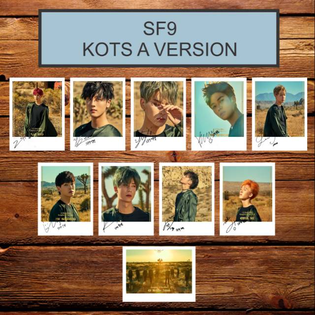 SF9 KNIGHT OF THE SUN ALBUM SIGNED K-POP POLAROID